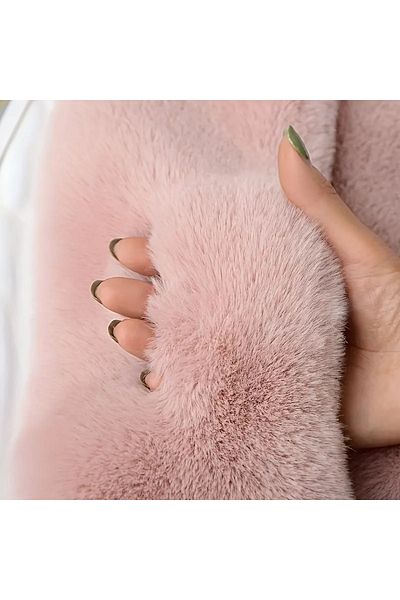 baladı home ev tekstil home collection Soft All Cold - Plush Fur Neck Collar Camisole Scarf