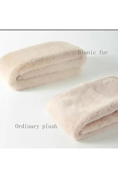 baladı home ev tekstil home collection Soft All Cold - Plush Fur Neck Collar Camisole Scarf