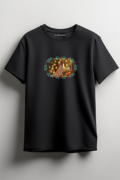 Merch&ice mačka Božićni ukrasi za jelku Božićni unisex T-shirt