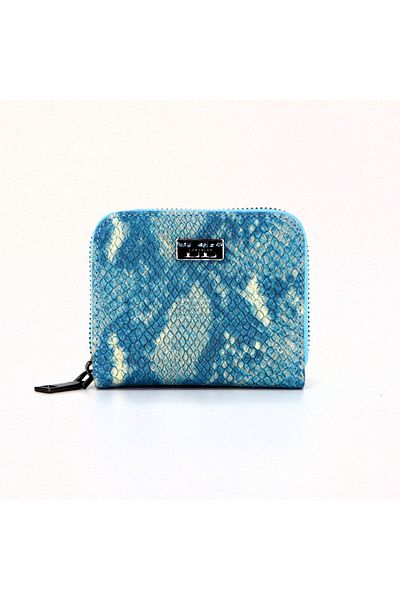 Lux Leder Genuine Leather Snake Print Wallet