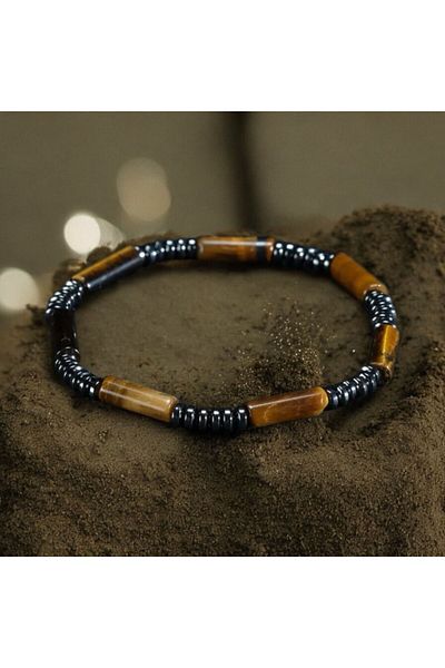 eHediyecim TURTLE EYE And HEMATITE DESIGN BRACELET