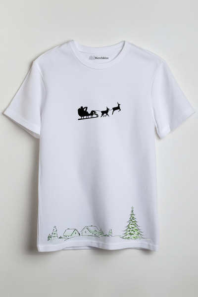 Merch&ice Χριστουγεννιάτικη θέα Πρωτοχρονιάτικο μπλουζάκι Unisex