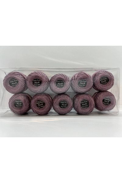 ALMİŞ Almiş Perle Etamine-Cross Stitch Σετ 10 κλωστών (10 Gr-No:8) Καφέ Αποχρώσεις