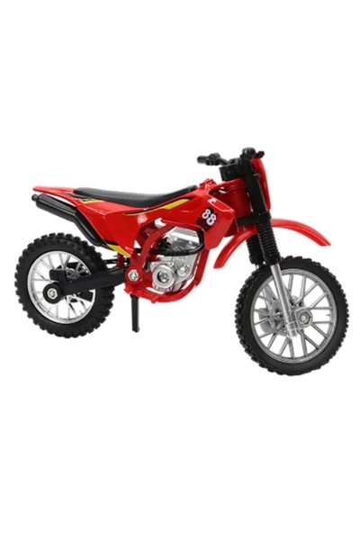 Genel Markalar Yedek Lastikli Tornavidalı Model Motosiklet Cross Motor Motocr...