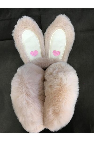 GA Mark Cute Fluffy Furry Plush Rabbit Earmuff Kids Own Production