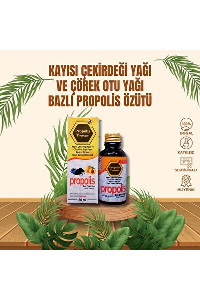 Propolis Therapy Kayısı Çekirdeği Yağı ve Çörek Otu Yağı Bazlı Propolis Ekstr...