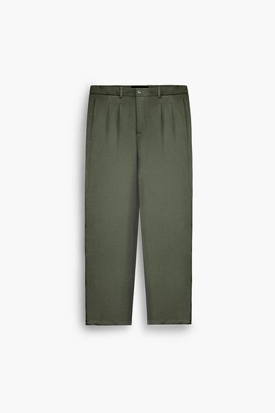 NO1 KONSEPT Ανδρικό υφασμάτινο παντελόνι Basic Khaki Baggy Fit