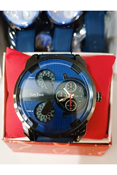 ASLANKAR retro kol saati metal kasa  deri kordon ve büyük ekran dayanıklı kol saati