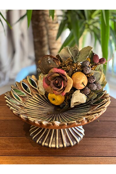 MGS COLLECTION Dekoratif Meyvelik Aynalı Tabak