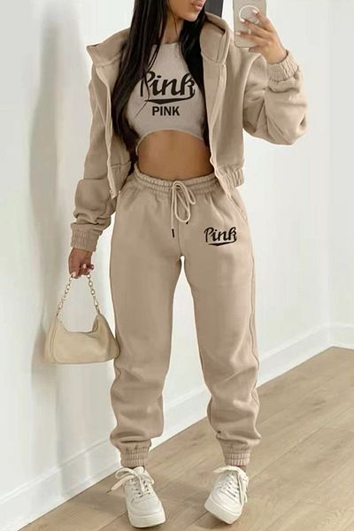 LUNAVISTA Σετ φόρμας Unisex Oversize με στάμπα ΡΟΖ