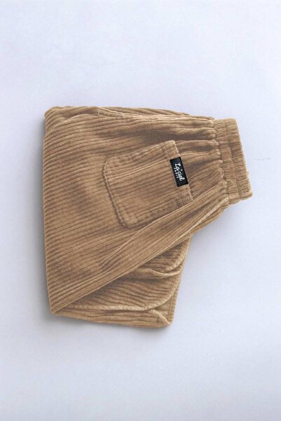 markamodi UNİSEX ÇOCUK BAGGY KADİFE PANTOLON