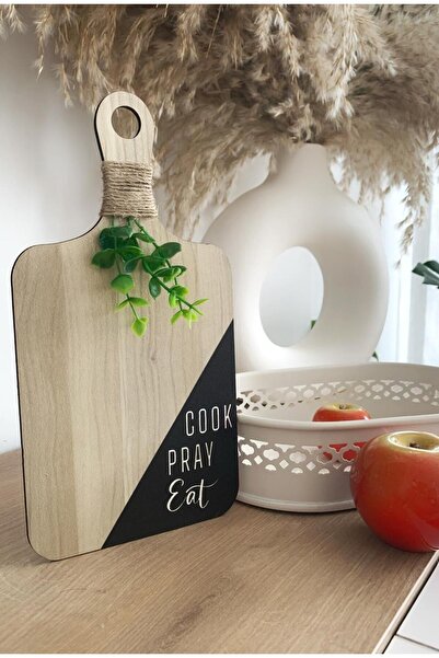 SSCglow Kesme Tahtası Görünümlü Dekoratif İskandinav Mutfak Tezgah Süsü (22*12)