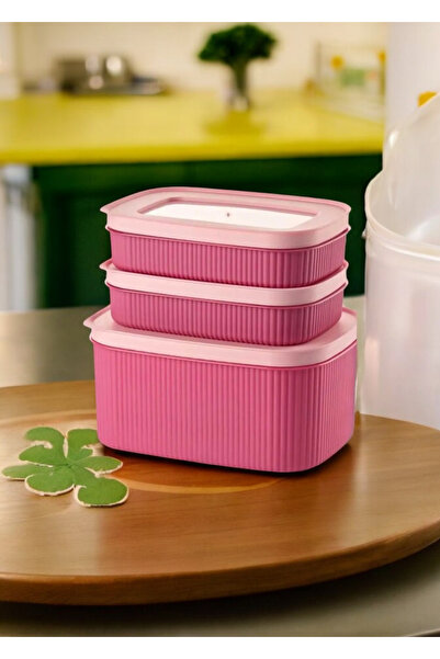 SEYFİKİRTASİYE 3'Lü Saklama Kabı 1 adet 14x19x9 cm 2 adet ( 0.6 lt )12x17,5x4...