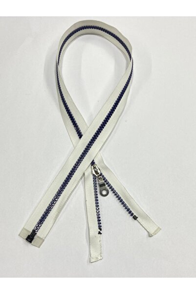 karantuhafiye معطف بسحاب مقاس 70 سم باللون الأبيض والأزرق الداكن