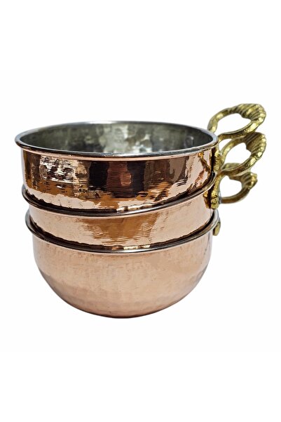 Zinnun Set of 3 Copper Ayran Glasses