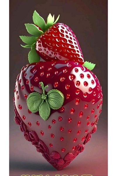 Marcel Kristal Tablo Strawberry 36X64Cm-Marcel Art Diamond Mosaic Painting