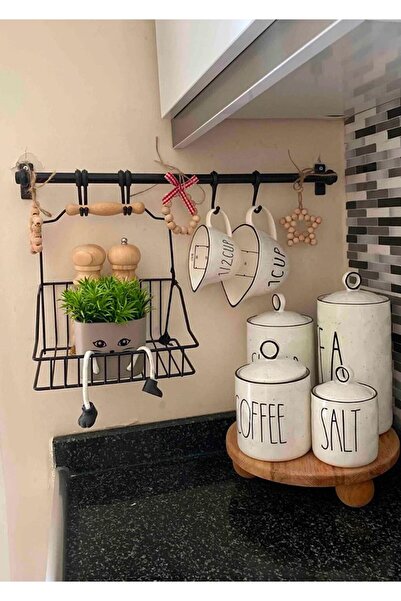 Le Majeur Dekoratif Ahşap Boncuklu Yıldız Set 3’lü, Kapı Duvar Mutfak Bebek Odası Bohem Süs