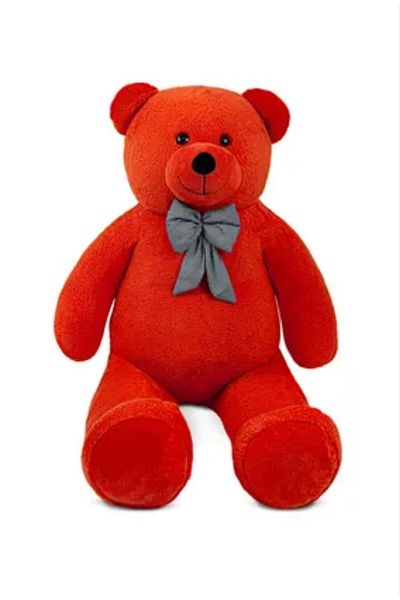 peluş Red Cute Plush Bear with Cap 140 cm