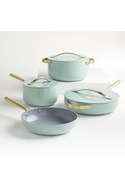 Caraway 7 Piece Gold Nonstick Ceramic Cookware Set