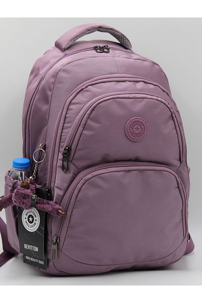 Harmela Hrl-34600 School Backpack Unisex School Bag Daily Backpack Plum
