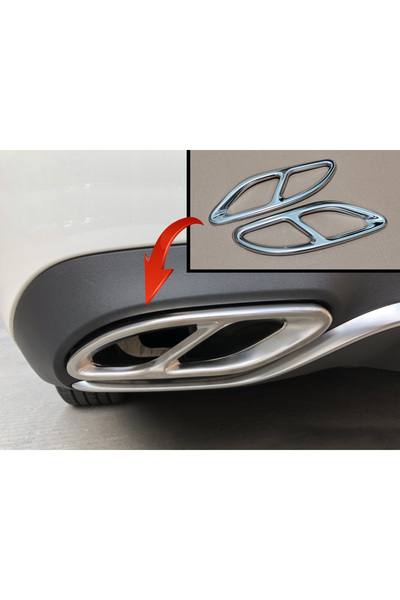 GCP German Car Parts Mercedes W205 Için Krom Egzoz - W205 Krom Aksesuar Difizör