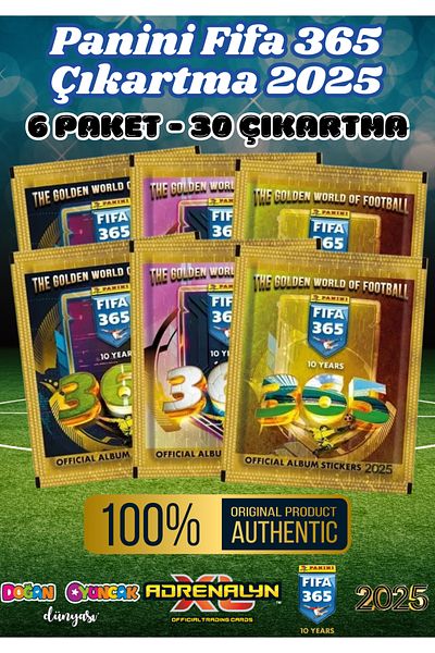 Doğan Oyuncak Dünyası Panini Fifa 365 2025 - 6 Pack Football Player Outlets & Trading Player Card