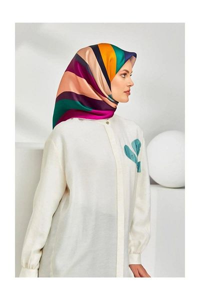 Armine Eșarfă din mătase ARMİNE TWILL SERIA NOSTALGIA 8301D04-84