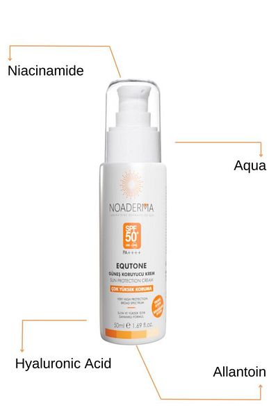 NOADERMA Equtone New Generation Sunscreen - Filtered SPF50 Cream 50ml