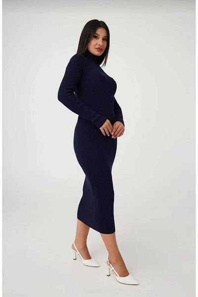 DESING HS Rochie de damă tricotată cu nervuri camisole