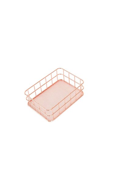 Miniminti Small Rose Gold Wire Basket