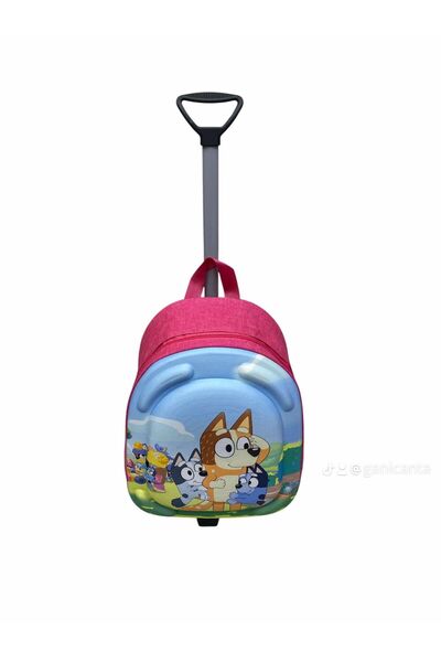 Şımarık Blueey Biingo One 3d Kabartmalı Anaokulu Kreş Çocuk Valiz Sırt Çantas...