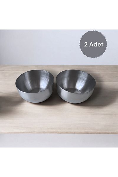 store trend Set of 2 Large Size Stainless Steel Snack Bowl Nuts Bowl