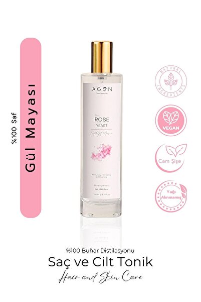 Agon Saf Gül Mayası 100 ML Aydınlatıcı ve Gözenek Sıkılaştırıcı Tonik