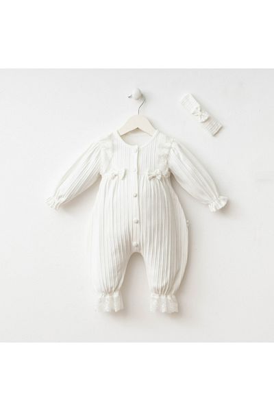 BEREKET BABY 0-9 Months Baby Romper - Cotton, Long Sleeve and Snaps Bereket Baby