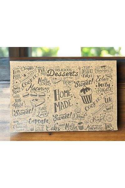 nicetohave Self Patterned Oil Paper |   50 Pieces Vintage Newspaper Pattern Presentation Paper |