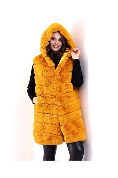 leyla sanat sanata yeni bir bakış açısı Leyla Sanat a New Perspective on Art Reks Hoodie Vest - Yellow