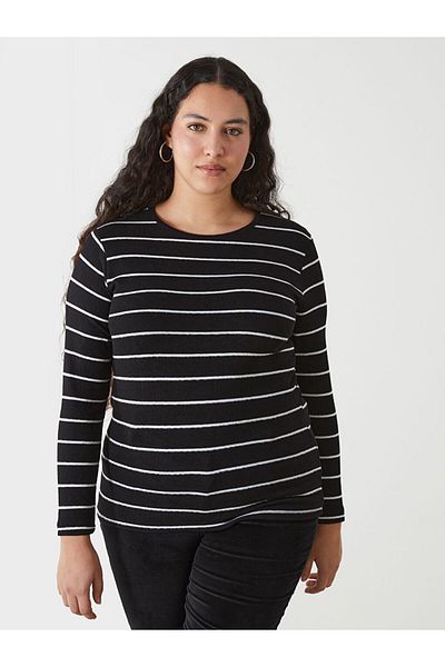 LC Waikiki LCW Crew Neck Striped Women's T-Shirt