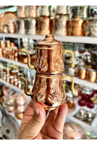 Efsoon Organics Χάλκινο Μίνι Τσαγιέρα Παιχνίδι Διακοσμητικό Δώρο Πρόταση 10 εκ.