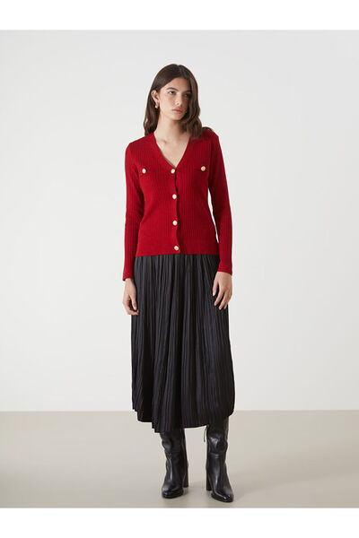 LC Waikiki LCW V Yaka Kadın Triko Hırka