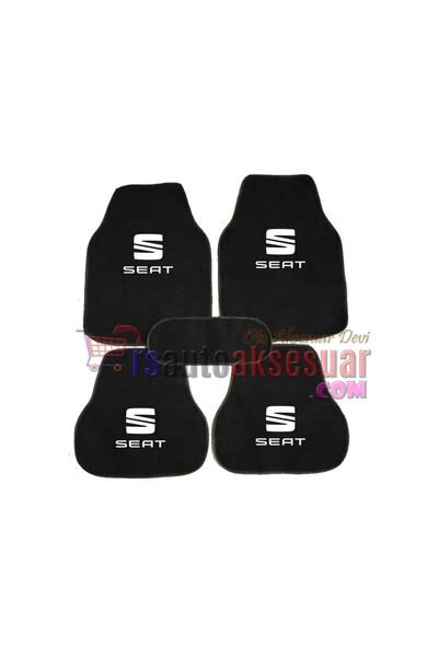 poyoto Seat Cordoba Logolu Siyah Halıfleks Paspas Seti