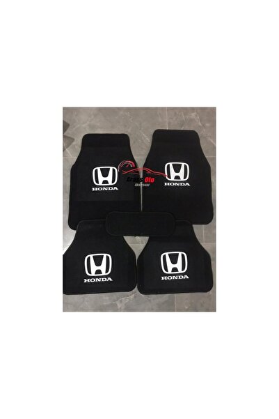poyoto Honda Civic  Oto Siyah Halı Oto Paspas Seti Siyah Kenar Dikişli - 5 Parça