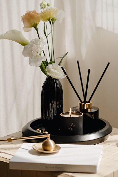 Helixomme Concept Banyo Dekoratif Tepsi Seti Ahşap Tepsi, Sunum Tabağı, Çok A...