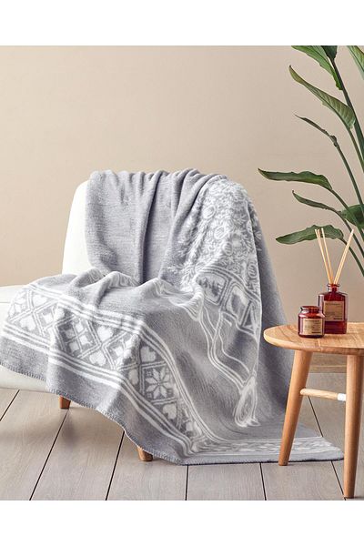 English Home Embrace of Love Acrylic Tv Blanket 130X170 cm Gray