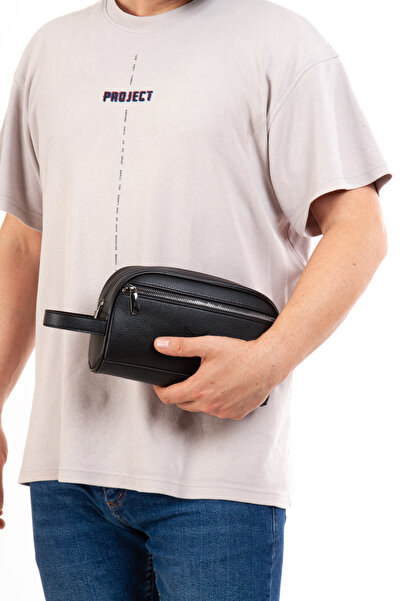 Milan Özsay Men's Black Casual Handbag