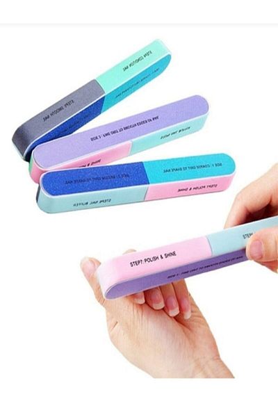 MİNİFİYONK 7-Sided Nail File Prosthesis And Normal Nail Polisher Nail File