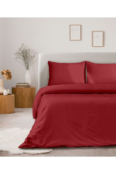 Evim 100% Cotton Akfil Duvet Cover Set Single 160X220 cm Red