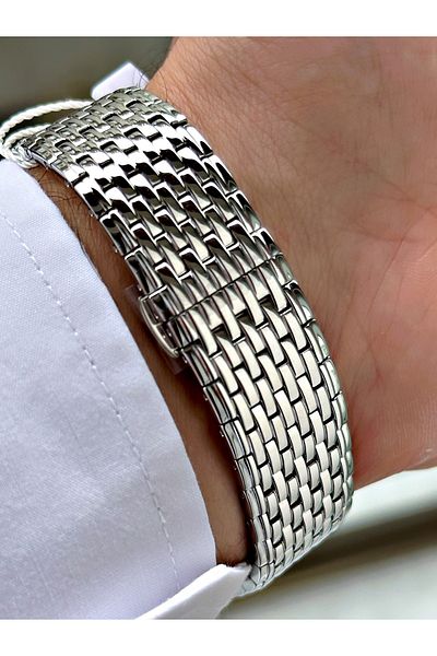 Romanson Custom Design 5 Atm Waterproof Steel Band Steel Thin Case Men Wristwatch 112301
