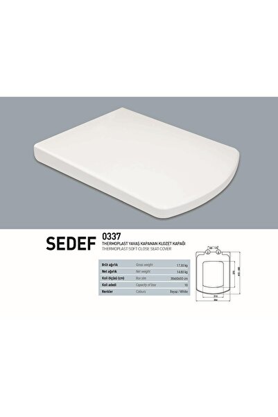 Geylani Nkp Kare Soft Close Yavaş Kapanan Amortisörlü Klozet Kapağı 0337