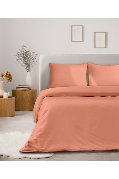 Evim 100% Cotton Akfil Duvet Cover Set - 160X220 cm Orang