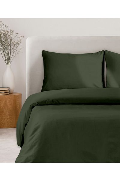 Evim 100% Cotton Akfil Duvet Cover Set 200X220 cm Dark Green